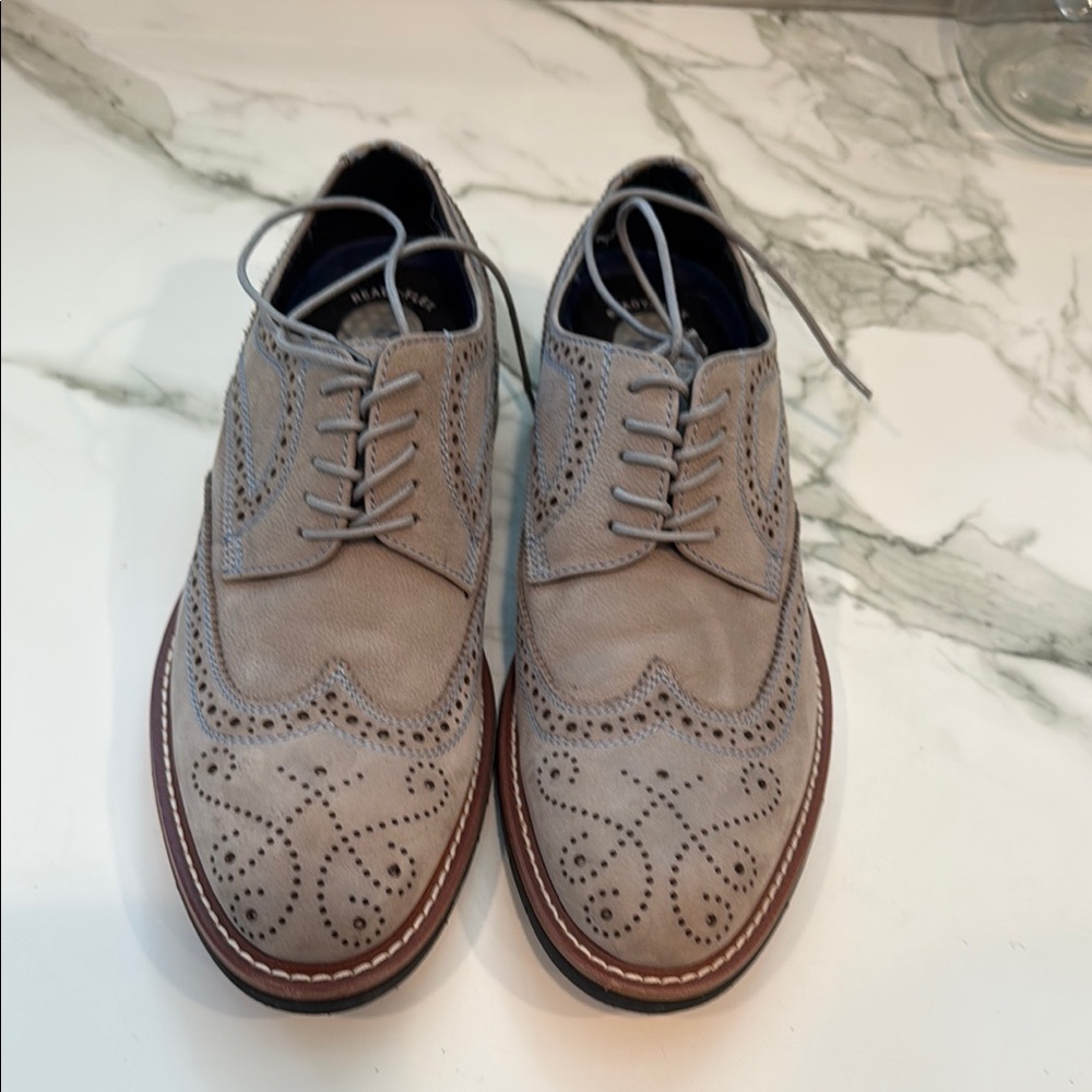 Kenneth Cole Reaction Ready Glex Men's Classic Gray Brogue Shoes